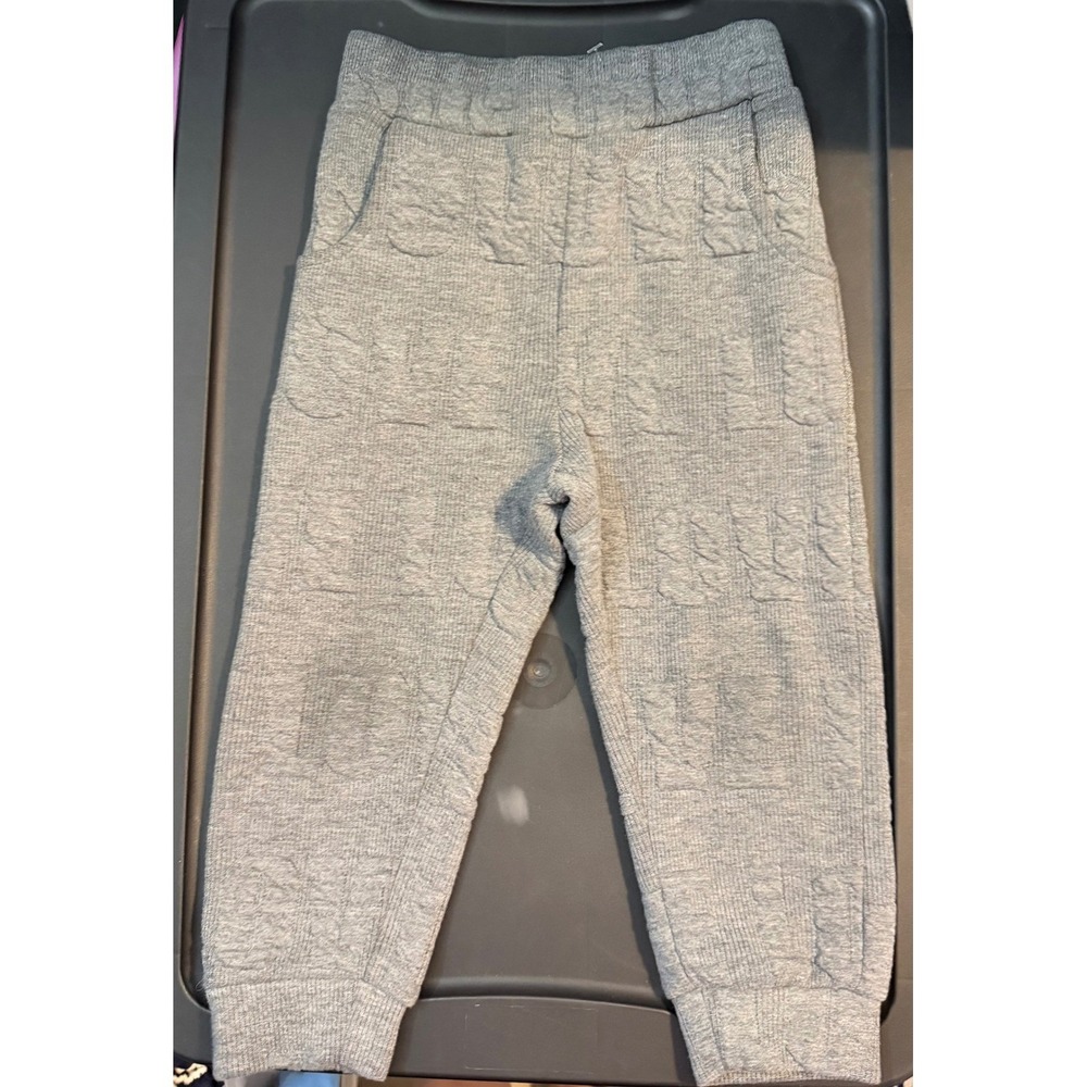 Beru Quilted Gray LOVE Joggers size 4T